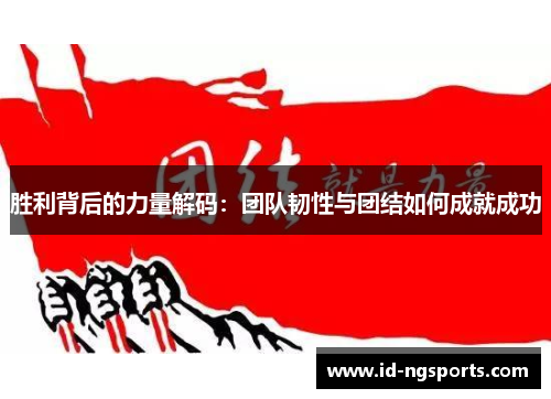 胜利背后的力量解码：团队韧性与团结如何成就成功